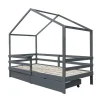HOME DELUXE kinderbed WOLKENLAND grijs met lades