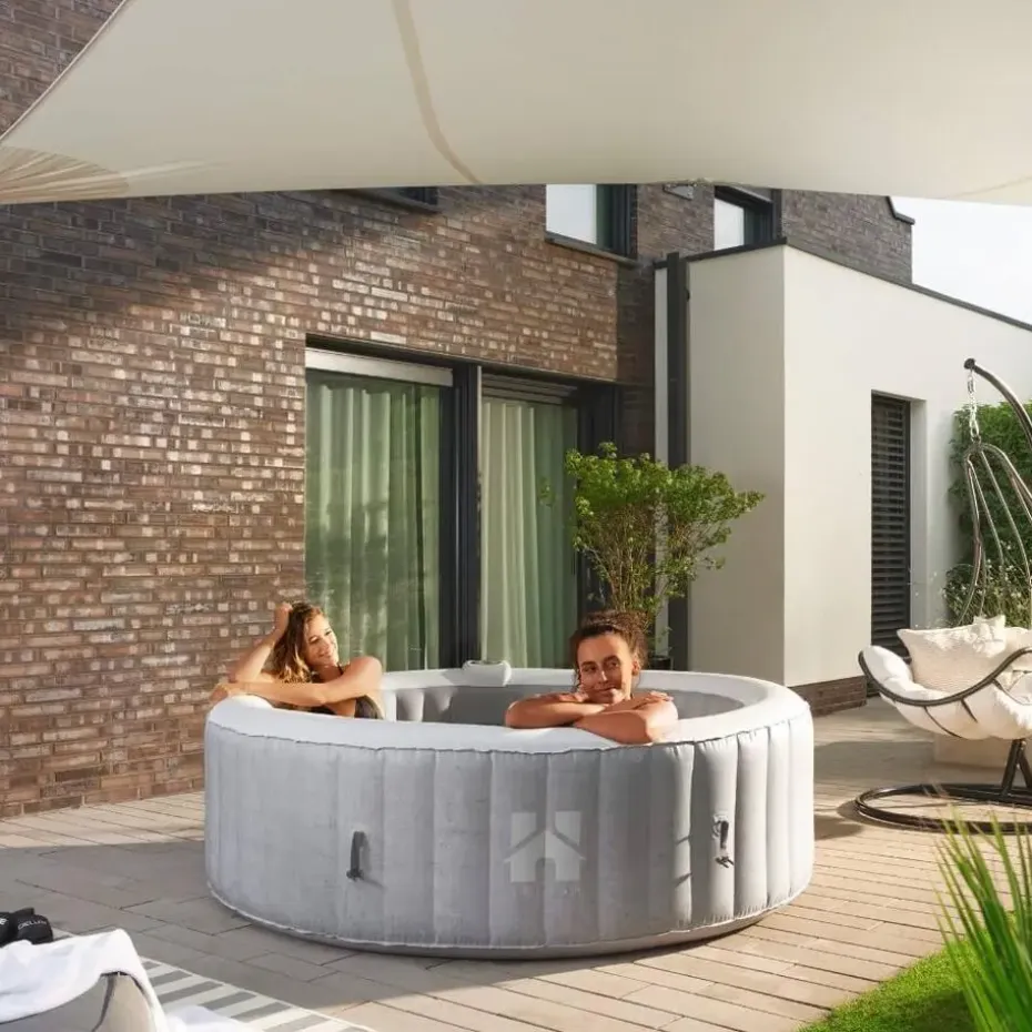 HOME DELUXE Opblaasbare Whirlpool Splash Beton 4 st.