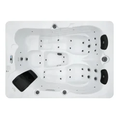 HOME DELUXE Outdoor Whirlpool SUNSET Met trap en thermische afdekking