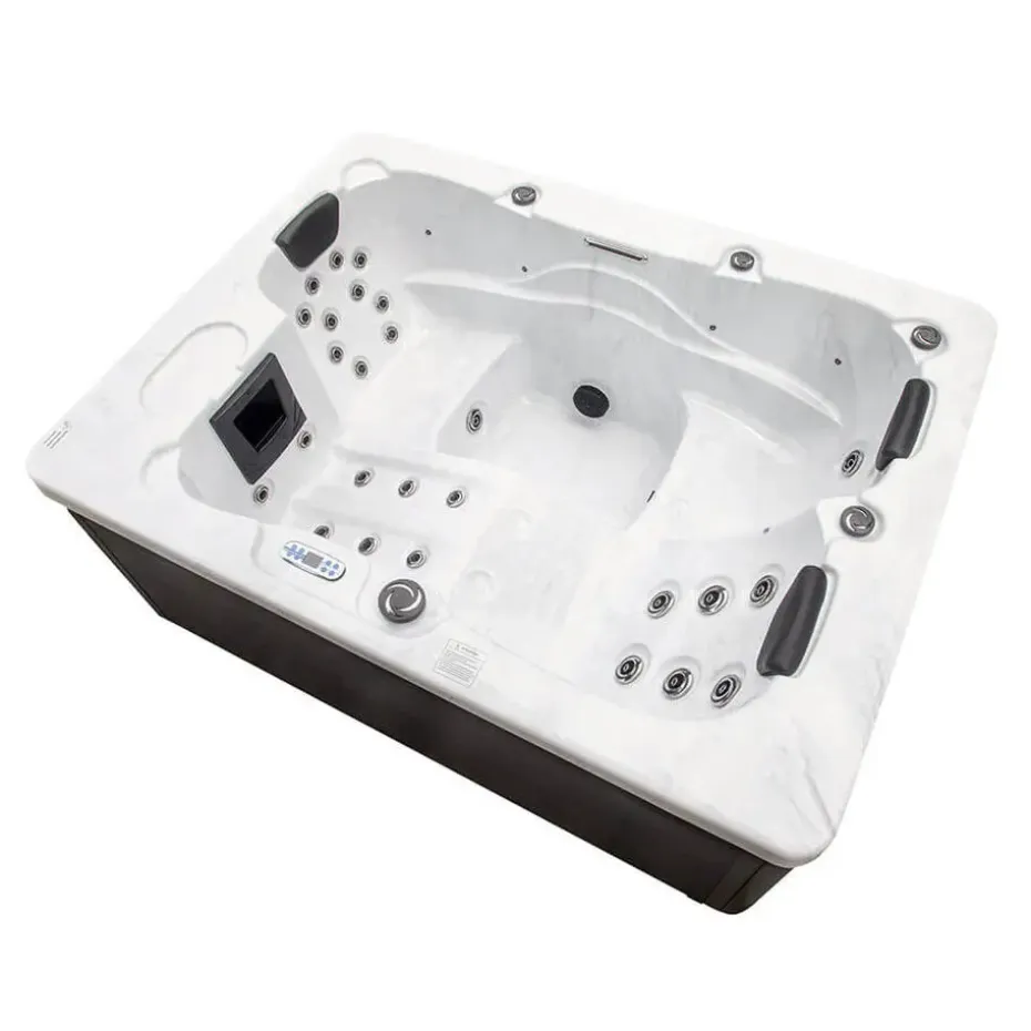 HOME DELUXE Outdoor Whirlpool WHITE MARBLE PURE
