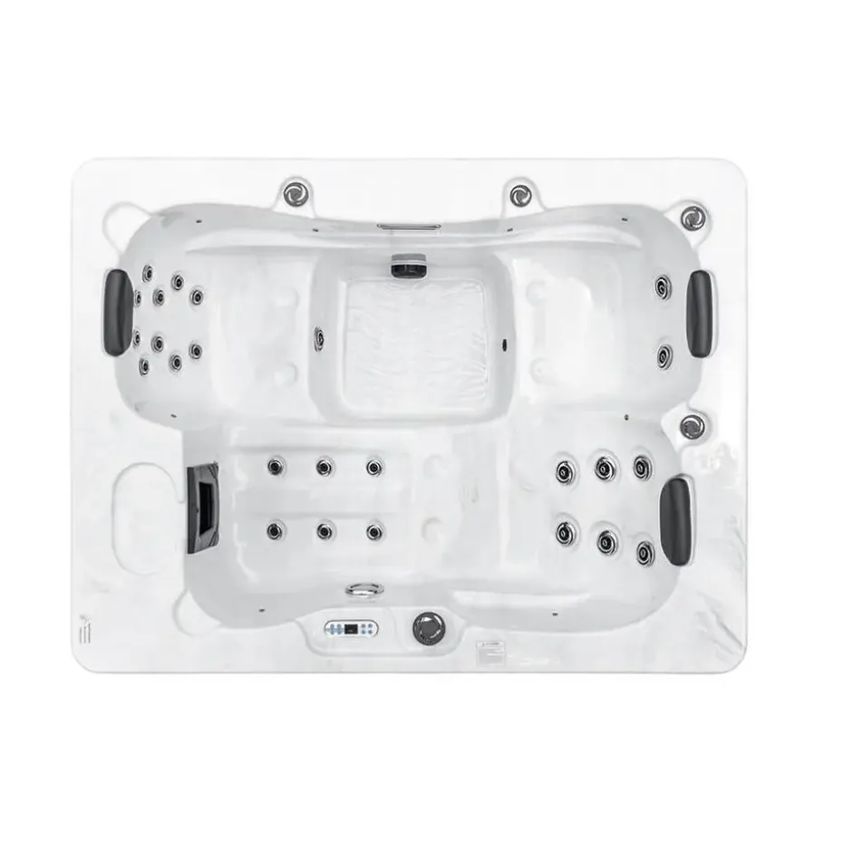 HOME DELUXE Outdoor Whirlpool WHITE MARBLE PURE
