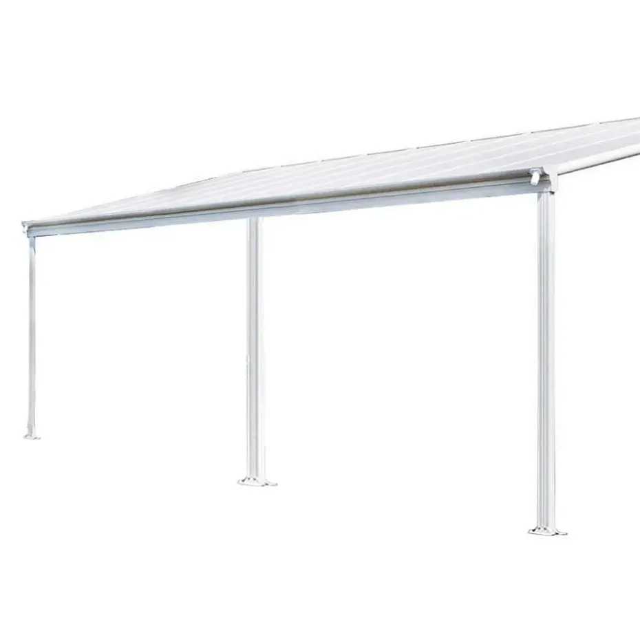 HOME DELUXE terrasoverkapping SOLIS wit 496 / 503 x 300 / 303 x 278 / 226 cm