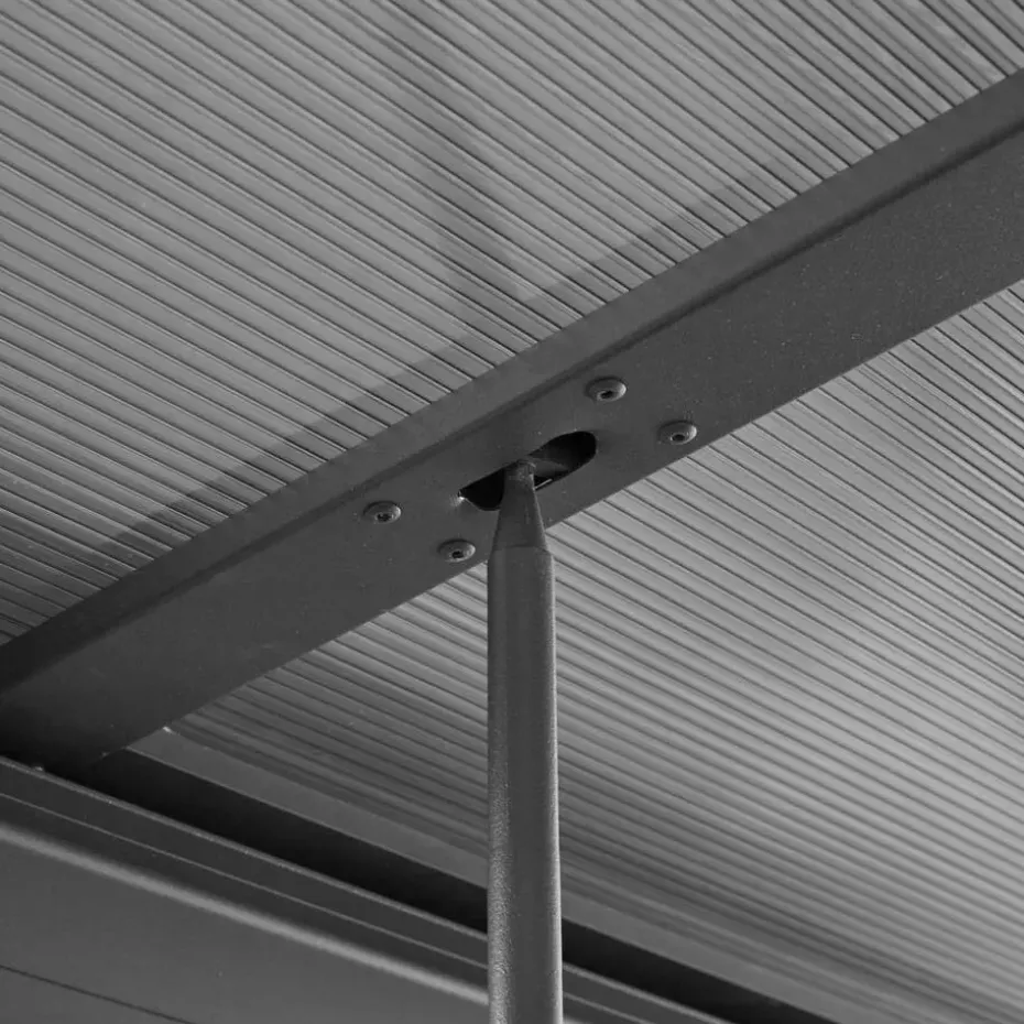 HOME DELUXE Terrasoverkapping SOLIS DELUXE grijs 290 x 295 x 233 / 272 cm