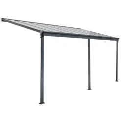 HOME DELUXE terrasoverkapping SOLIS grijs 496 / 503 x 300 / 303 x 278 / 226 cm
