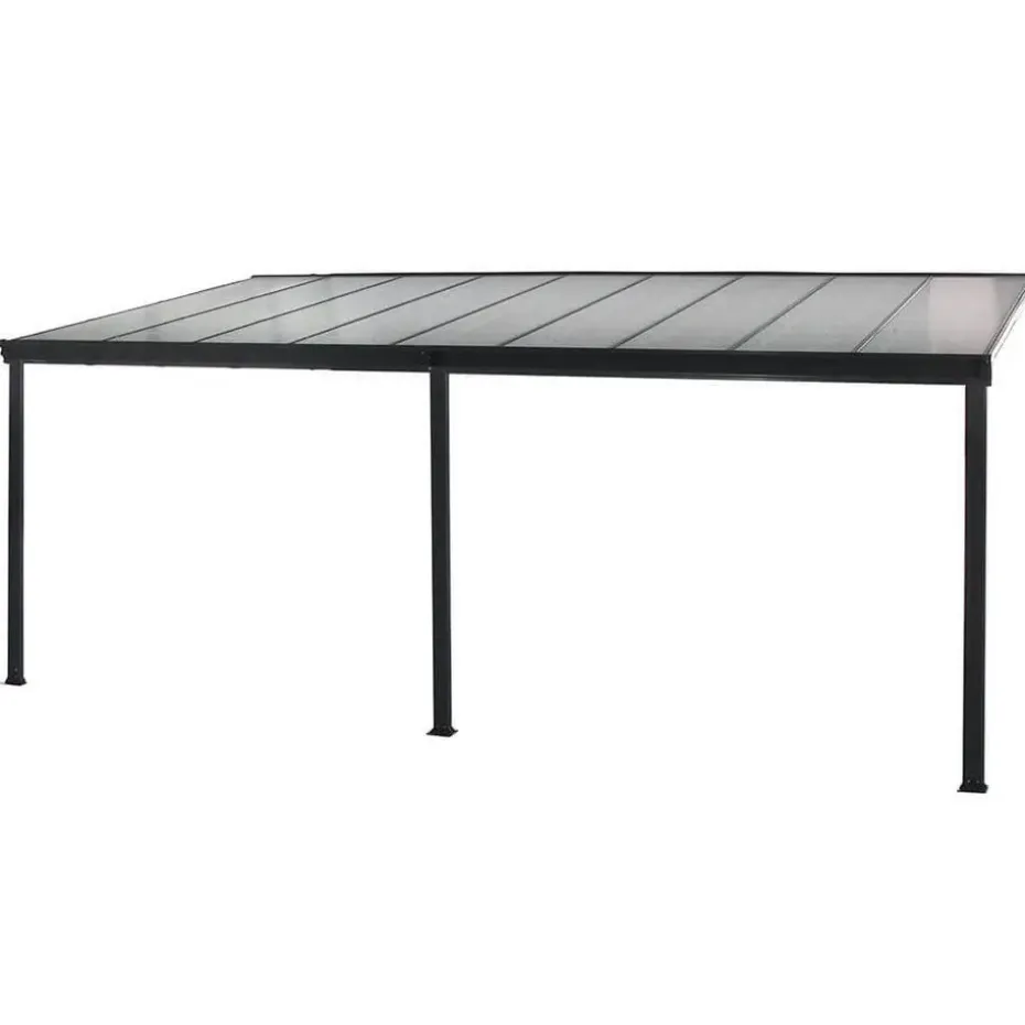 HOME DELUXE terrasoverkapping SOLIS grijs 496 / 503 x 300 / 303 x 278 / 226 cm