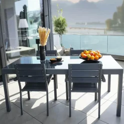 HOME DELUXE tuintafel SOL - 240cm - Grijs