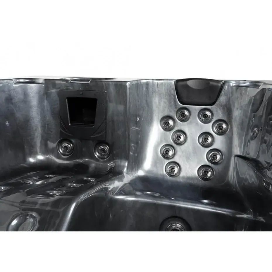 HOME DELUXE Whirlpool buiten ZWART MARBLE Puur