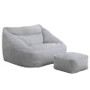 HOME DELUXE zitzak COSY lichtgrijs incl. krukje
