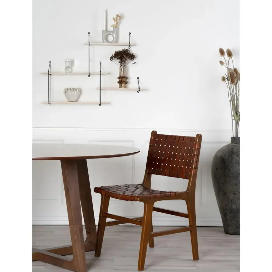 House Nordic Eetkamertafel Hellerup Walnoot Ø137 cm