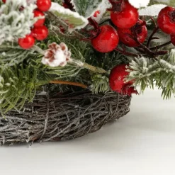 House of Seasons Belfort Kerstkrans - Ø40 cm - Groen