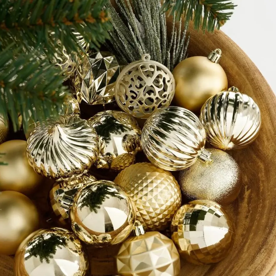 House of Seasons Kerstballen Set - 60 Stuks - Champagne