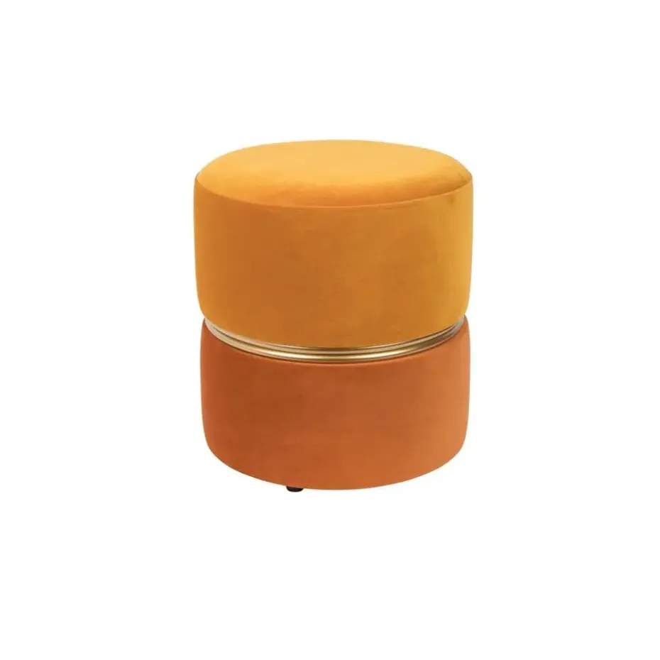 Housecraft Bubbly Poef Sun/ Geel
