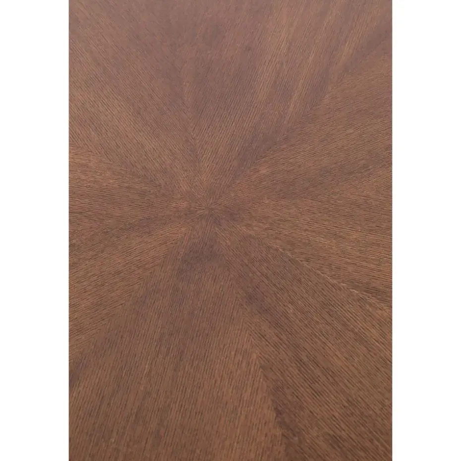 Housecraft Denise Eettafel Hout Rond 91 cm Bruin/ Goud
