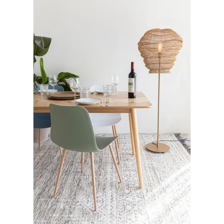Housecraft Fabio Eettafel Hout Visgraat 160x80 cm Naturel