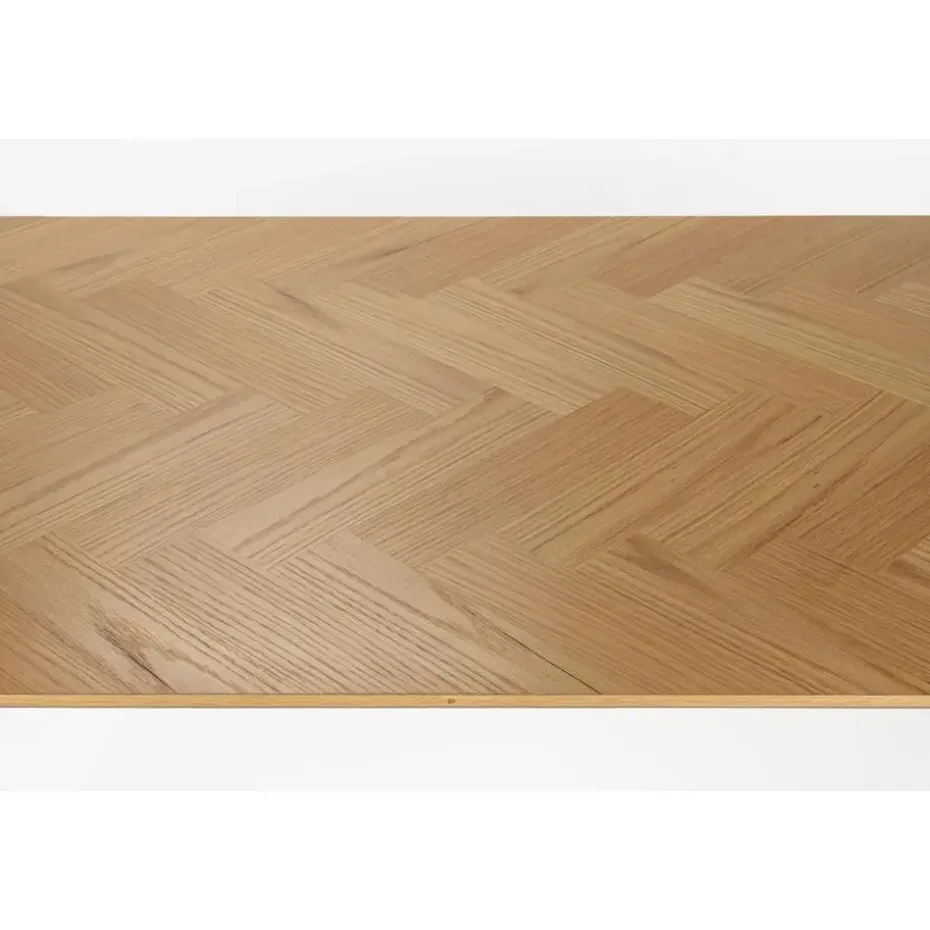 Housecraft Fabio Eettafel Hout Visgraat 160x80 cm Naturel
