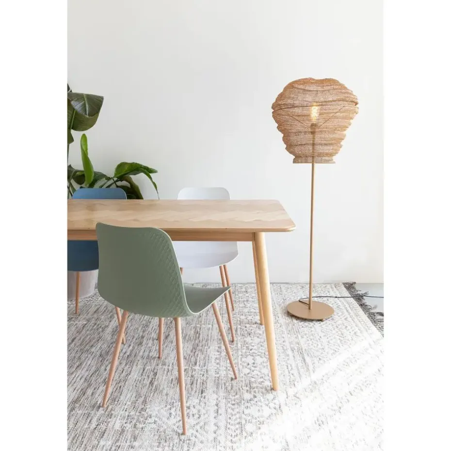 Housecraft Fabio Eettafel Hout Visgraat 160x80 cm Naturel