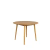 Housecraft Fabio Eettafel Rond Hout 100 cm Naturel