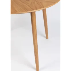 Housecraft Fabio Eettafel Rond Hout 100 cm Naturel