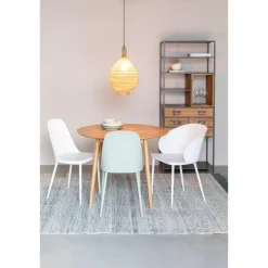 Housecraft Fabio Eettafel Rond Hout 100 cm Naturel