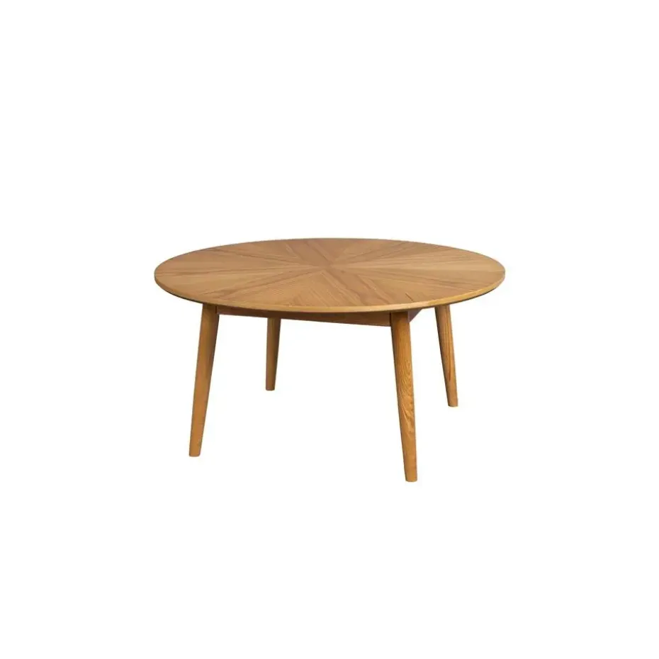Housecraft Fabio Salontafel Rond Hout 80x80 cm Naturel
