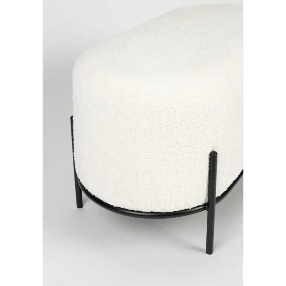 Housecraft Living Boz Hocker/ bankje Off-White - Wit