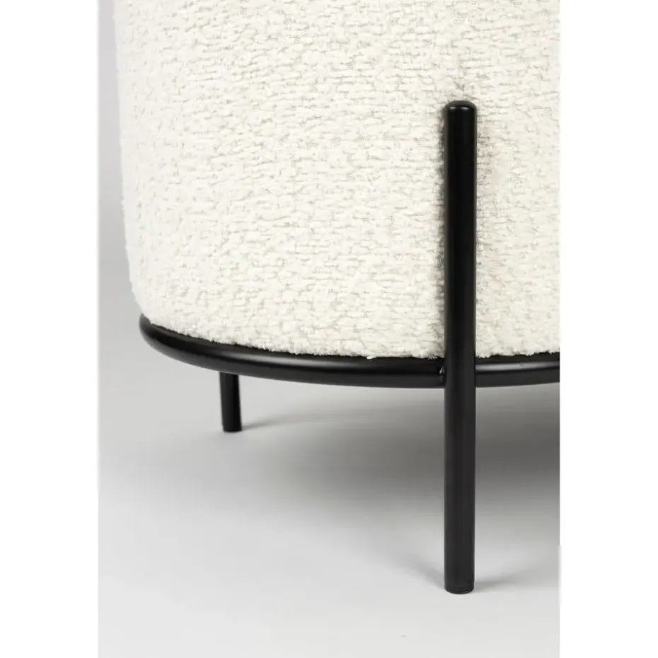 Housecraft Living Boz Hocker/ bankje Off-White - Wit