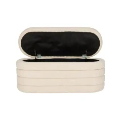 Housecraft Living Zuma bankje Bouclé Wit/ Beige