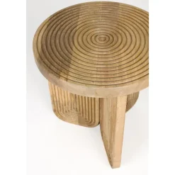 Housecraft Maeze Bijzettafel Hout Rond 40 cm - Bruin