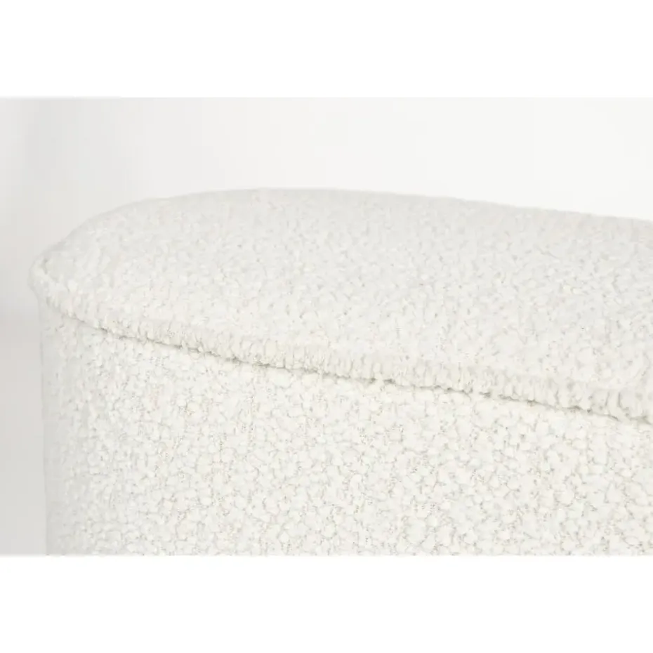 Housecraft Marcos Bankje Bouclé Wit