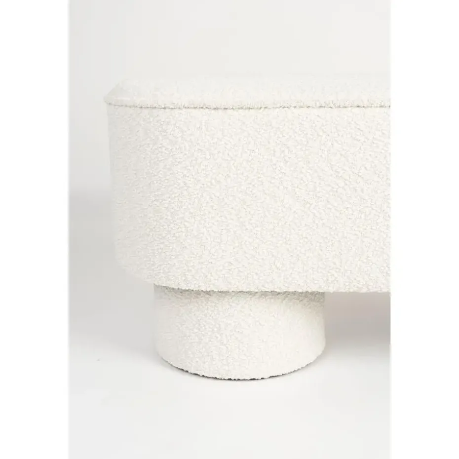 Housecraft Marcos Bankje Bouclé Wit
