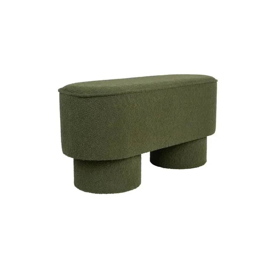 Housecraft Marcos Bankje Bouclé Groen