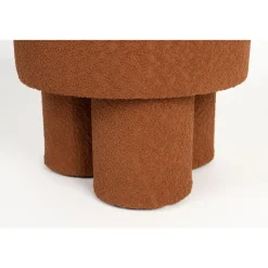 Housecraft Marcos Kruk/ Poef Bouclé Rood/ Bruin