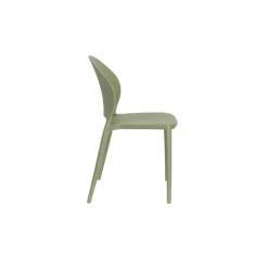 Housecraft Sjoerd Tuinstoelen/ Eetkamerstoelen Kunststof Groen - Set van 4