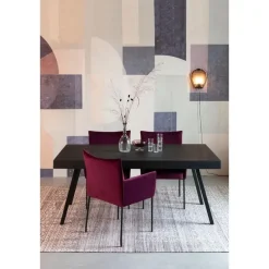 Housecraft Suri Eettafel Hout 200x90 Zwart