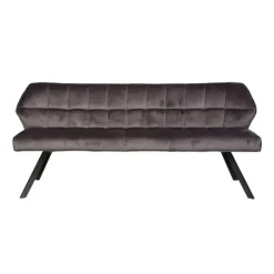 Hoyz - Eetkamerbank Raster - 180cm Breed - 3 Personen - Grijs