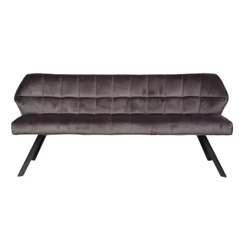 Hoyz - Eetkamerbank Raster - 180cm Breed - 3 Personen - Grijs