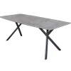 Hoyz - Industriele Eetkamertafel - Ovaal Blad - Zwart Frame