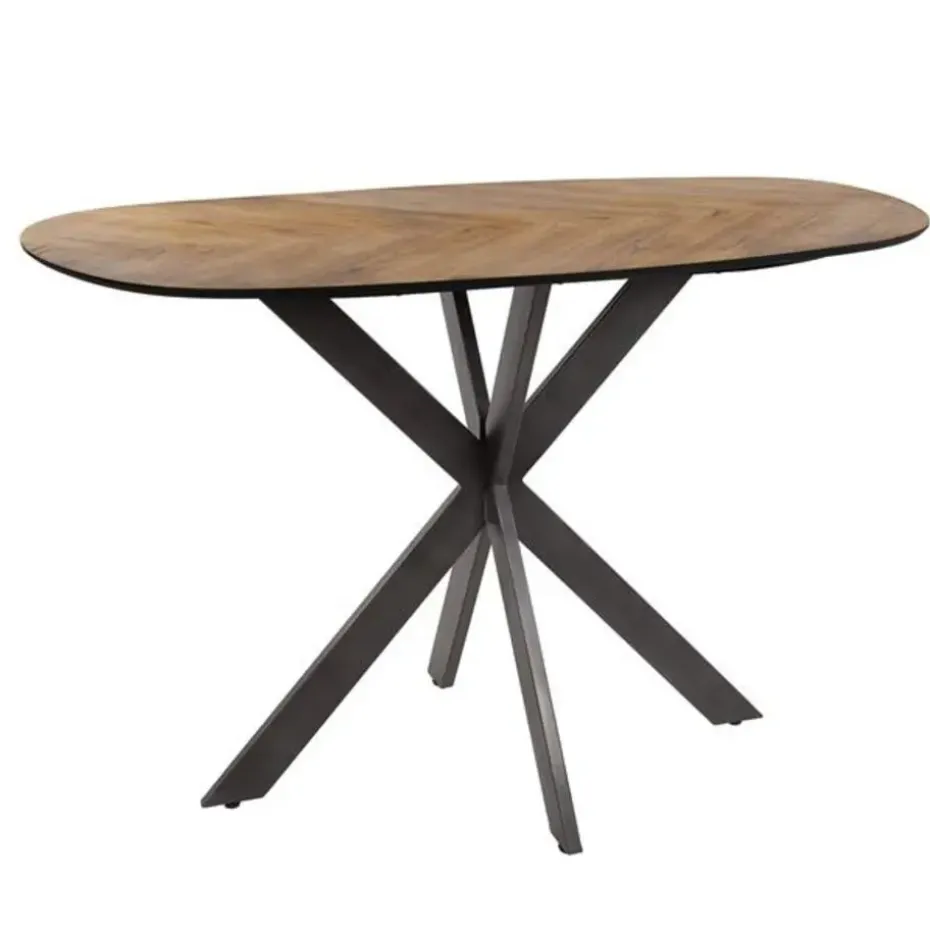 Hoyz Collection - Bartafel 140 Organisch - Gerecycled Teakhout Fineer