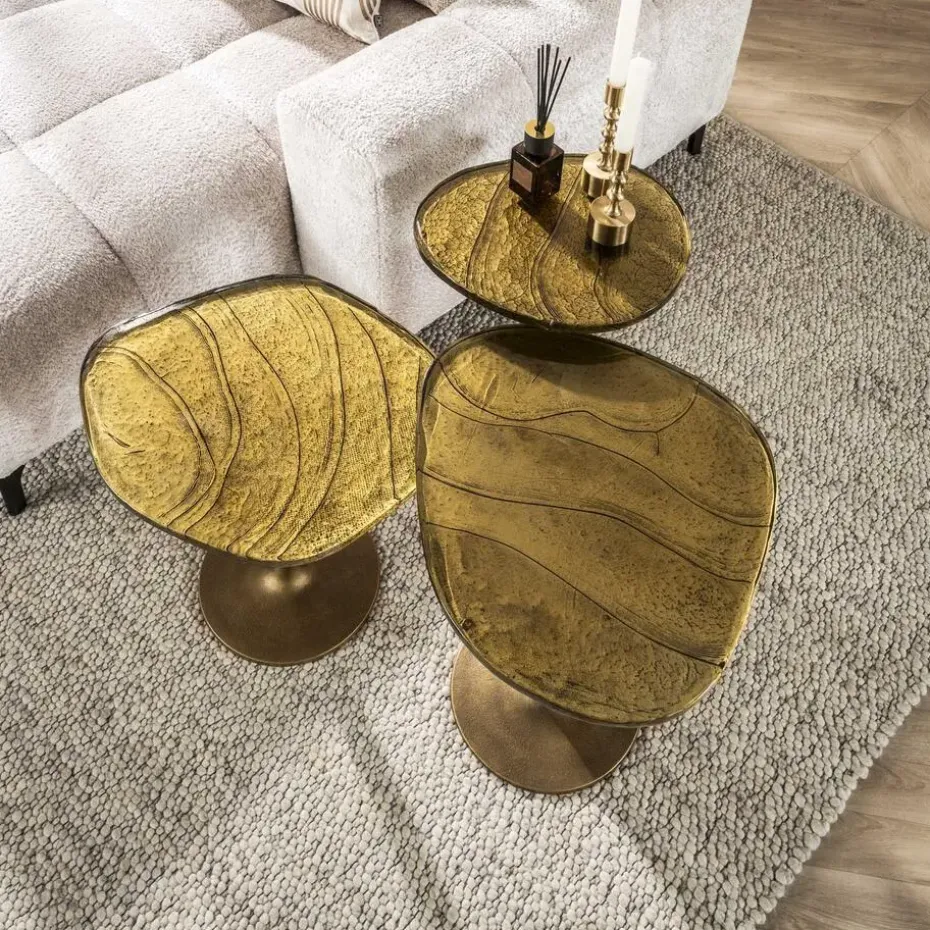 Hoyz Collection - Bijzettafel Eclipse S - Goud Antiek Finish