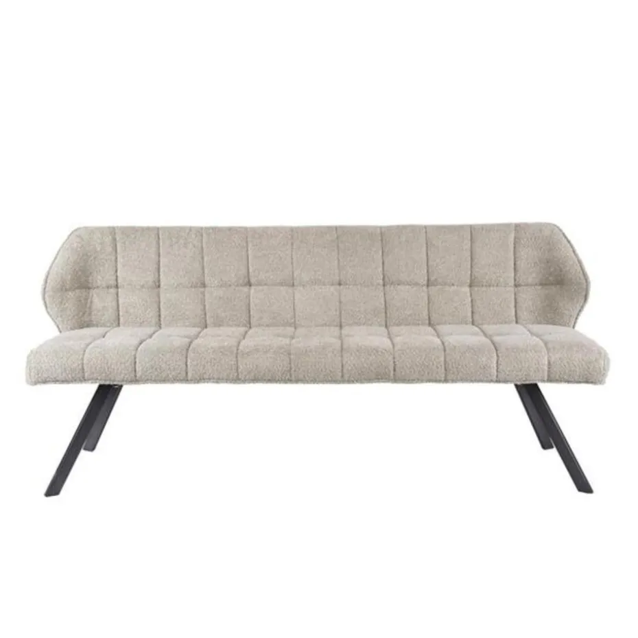 Hoyz Collection - Eetkamerbank Raster - Boucle Zandkleur