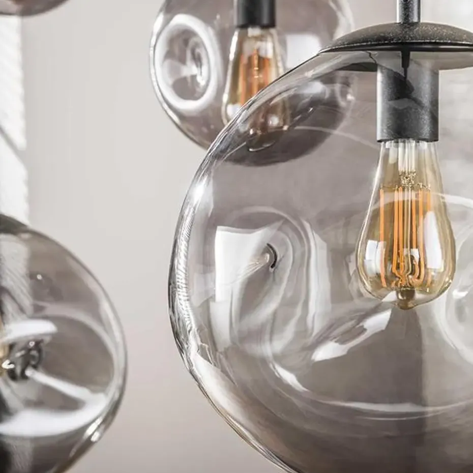 Hoyz Collection - Hanglamp Stellar Black 6-lichts - Artic Zwart
