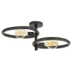 Hoyz Collection - Plafondlamp Pebble 2-lichts - Artic Zwart