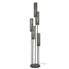 Hoyz Collection - Vloerlamp 5L Getrapt Tube Mesh - Artic Zwart