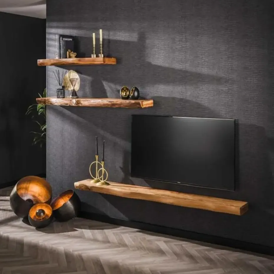 Hoyz Collection - Wandplank Tree 150cm - Acaciahout - M