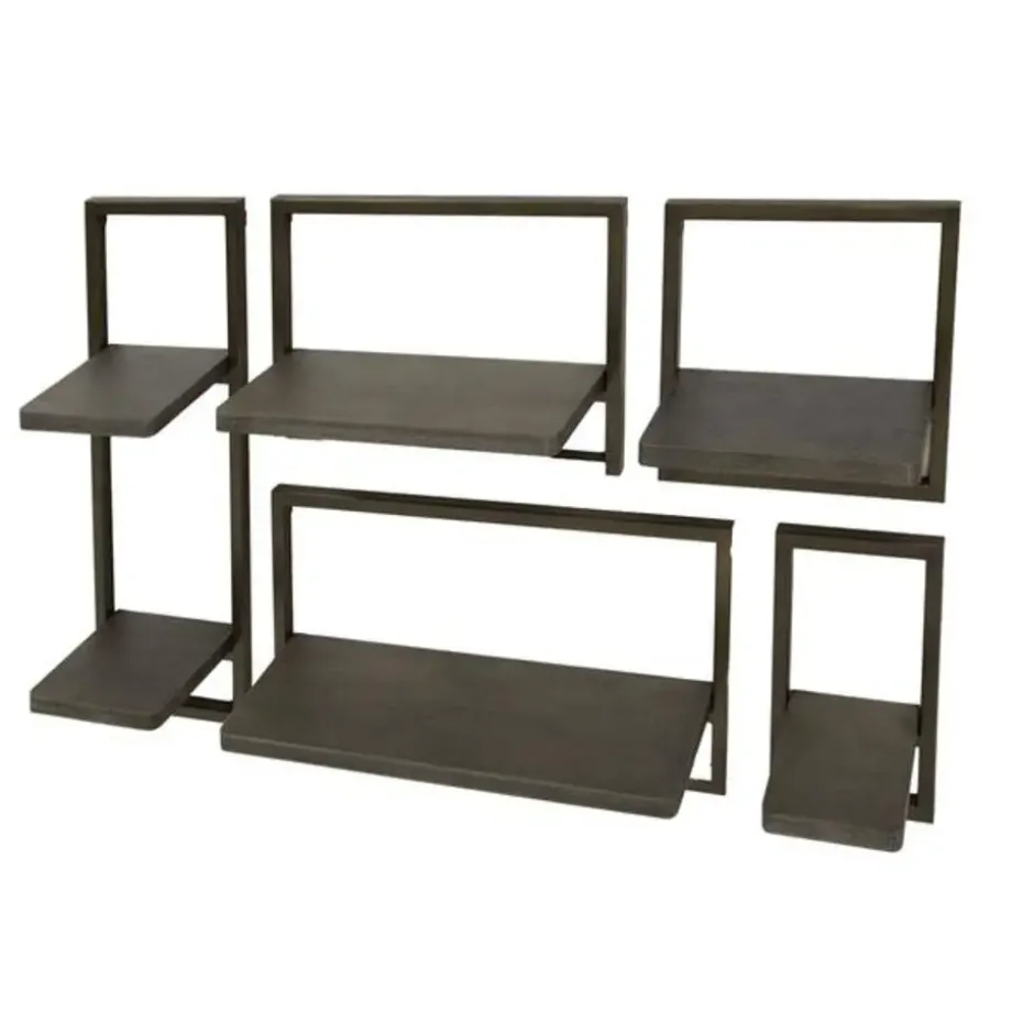 Hoyz Collection - Wandschap Ferro - Brons Antiek - Set van 5