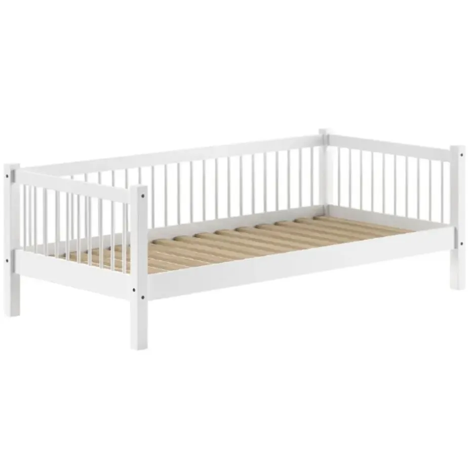 Huisbed Forrest 90x200cm - massief beukenhout - wit