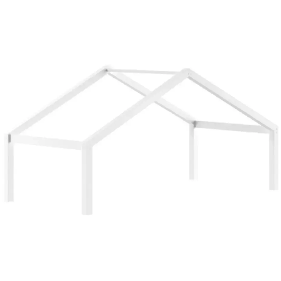 Huisbed Forrest 90x200cm - massief beukenhout - wit