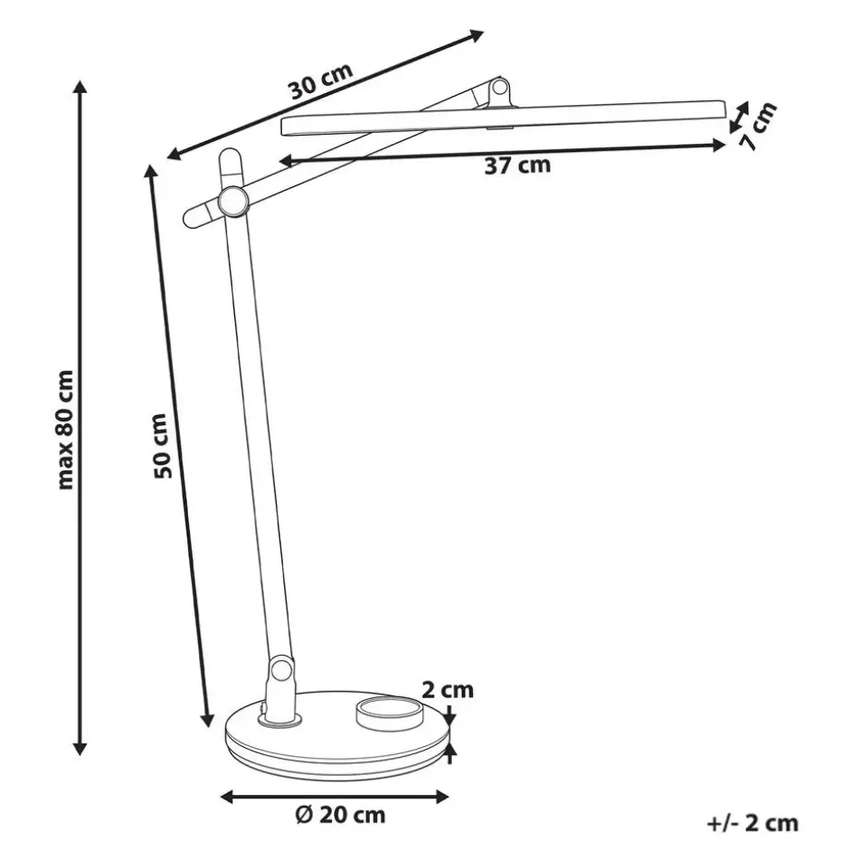 HYDRUS - Bureaulamp LED - Zilver - ABS