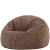 icon - Kingston Kinderzitzak Stoel - Ribfluweel - Fluffy Pluche Teddy - Mocha