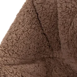 icon - Kingston Kinderzitzak Stoel - Ribfluweel - Fluffy Pluche Teddy - Mocha